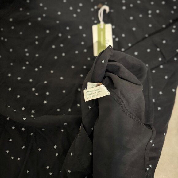 Marine Layer Starry Print Relaxed Fit Long Sleeve Shirt Black Large button down - Picture 12 of 16